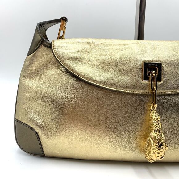 Auth 90s Vtg Tiger’s Head Animalier Evening Bag by Tom Ford for GUCCI Collectors - Picture 11 of 15